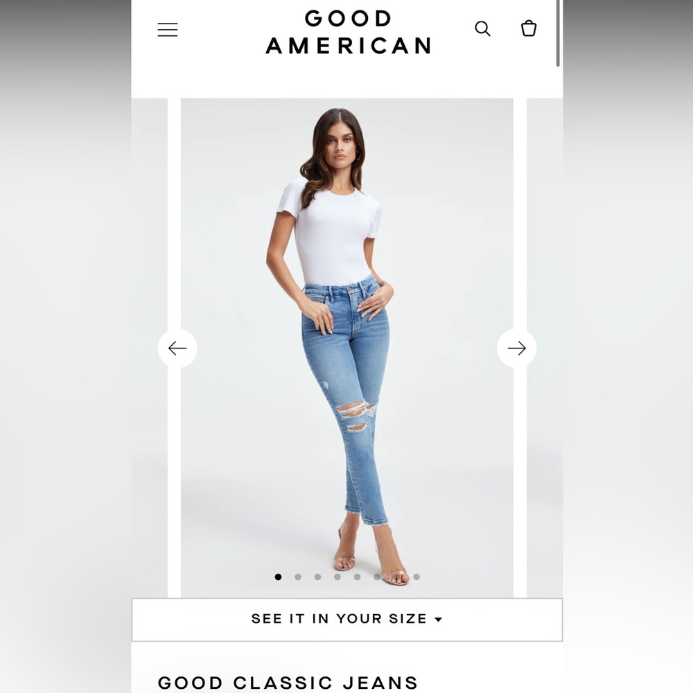 Good American Good Classic jeans